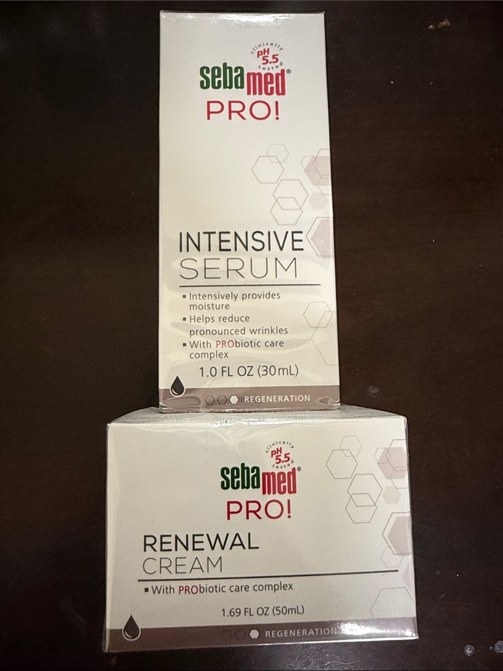 PRO! Intensive Serum & Renewal Cream Set - White